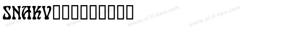SNAKV___字体转换