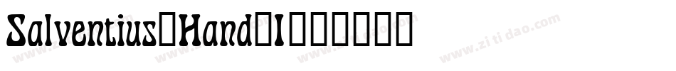 Salventius_Hand_I字体转换