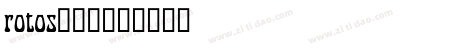 rotos___字体转换