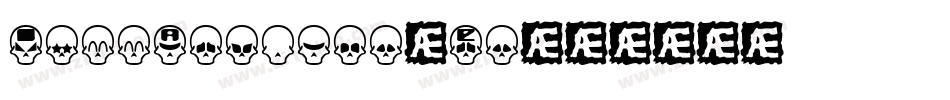 101SkullAndbonez-ZEdz字体转换