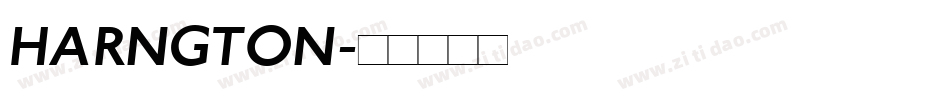 HARNGTON字体转换