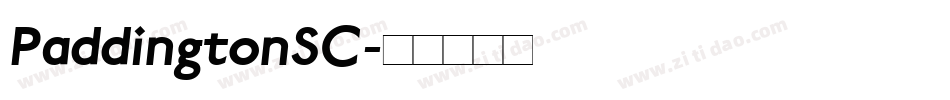 PaddingtonSC字体转换