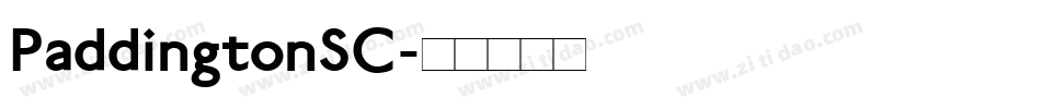PaddingtonSC字体转换