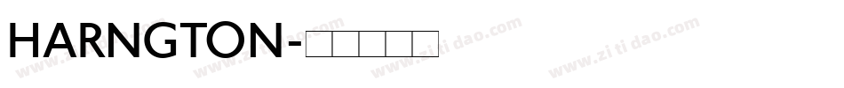 HARNGTON字体转换