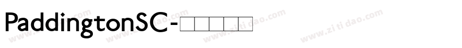 PaddingtonSC字体转换