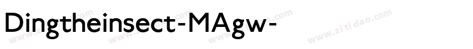 Dingtheinsect-MAgw字体转换