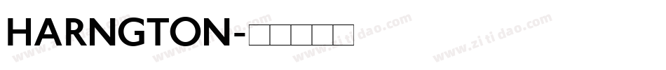 HARNGTON字体转换