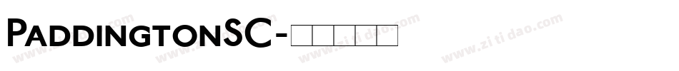 PaddingtonSC字体转换