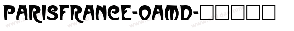 ParisFrance-oAmd字体转换