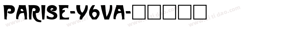 Parise-Y6va字体转换