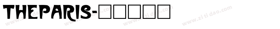 TheParis字体转换