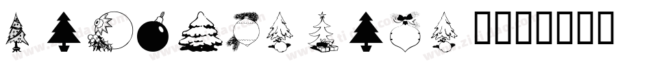 wmchristmas3字体转换