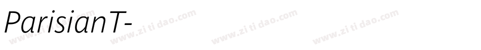 ParisianT字体转换