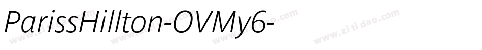ParissHillton-OVMy6字体转换