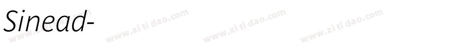 Sinead字体转换