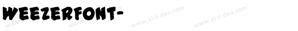 WeezerFont字体转换