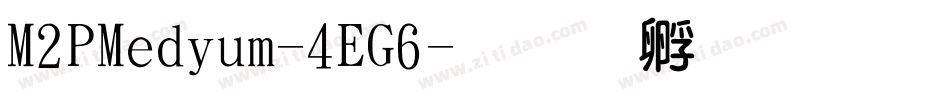 M2PMedium-4EG6字体转换