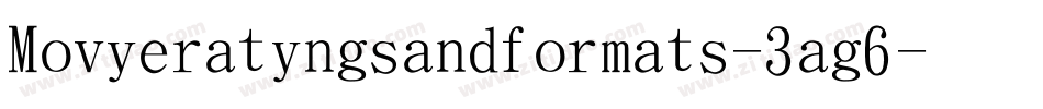 Movieratingsandformats-3ag6字体转换