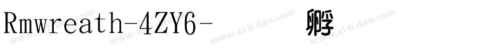 Rmwreath-4ZY6字体转换