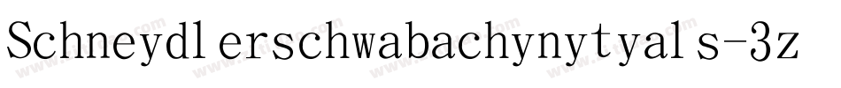 Schneidlerschwabachinitials-3zM6字体转换
