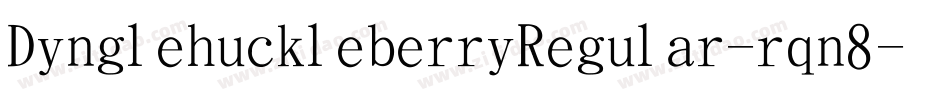 DinglehuckleberryRegular-rqn8字体转换