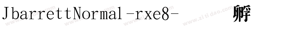 JbarrettNormal-rxe8字体转换