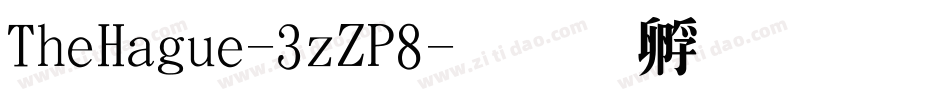 TheHague-3zZP8字体转换