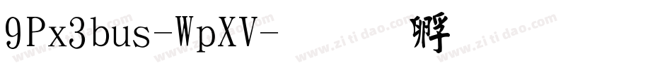 9Px3bus-WpXV字体转换
