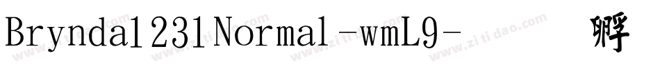 Brynda1231Normal-wmL9字体转换