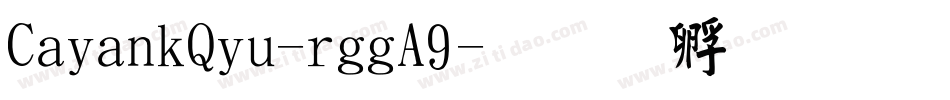 CayankQiu-rggA9字体转换