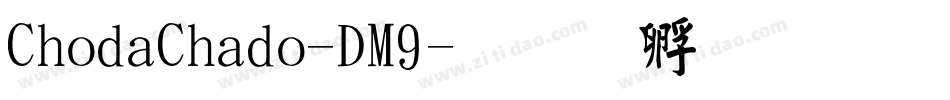 ChodaChado-DM9字体转换