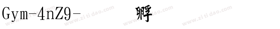 Gim-4nZ9字体转换