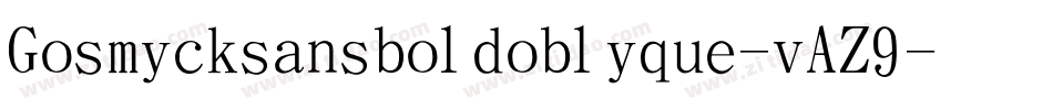 Gosmicksansboldoblique-vAZ9字体转换