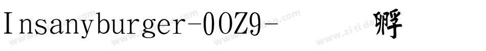 Insaniburger-0OZ9字体转换