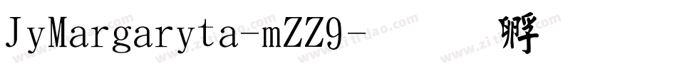 JiMargarita-mZZ9字体转换