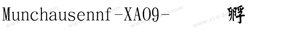 Munchausennf-XAO9字体转换