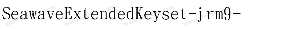 SeawaveExtendedKeyset-jrm9字体转换