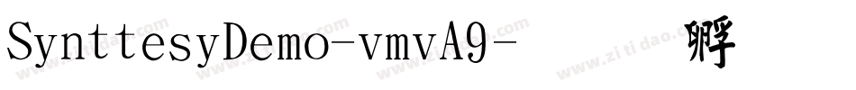 SinttesyDemo-vmvA9字体转换