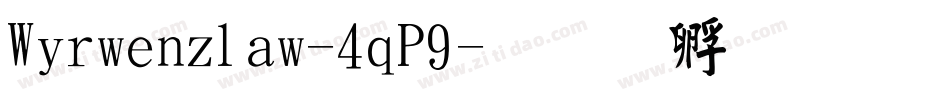 Wirwenzlaw-4qP9字体转换