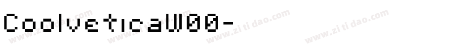 CoolveticaW00字体转换