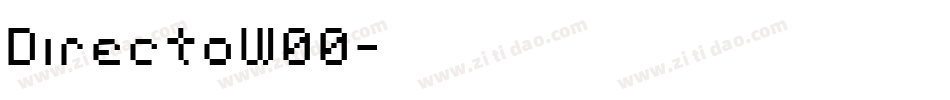 DirectoW00字体转换