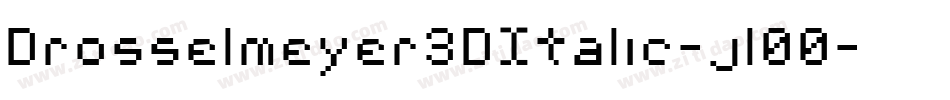 Drosselmeyer3DItalic-jl00字体转换