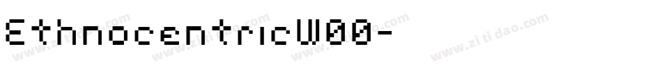 EthnocentricW00字体转换