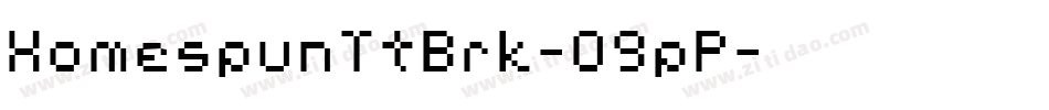 HomespunTtBrk-O9pP字体转换