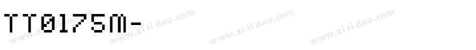 TT0175M字体转换