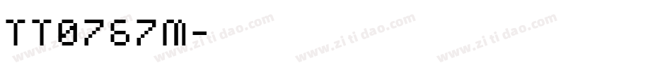 TT0767M字体转换
