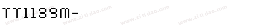 TT1139M字体转换