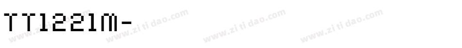 TT1221M字体转换
