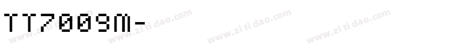 TT7009M字体转换