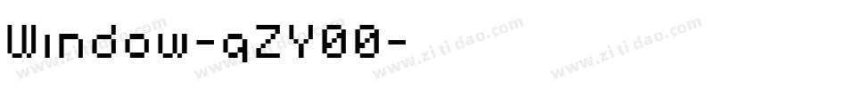 Window-qZY00字体转换